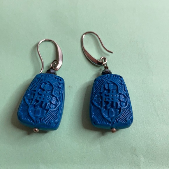 Indigo Blue Earrings - Picture 6 of 9